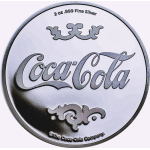 NEU*NEW** 2 oz Silber COCA COLA Logo 1896 High Relief Proof - Coca Cola Logo  - Exclusivausgabe Auflage 500*