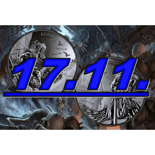 Neu*** 2 x 1 oz GERMANIA RAGNAROEK 2025 - LOKI & HEIMDALL BLACK BU - Götter vs. Titanen & Das Ende der Welt  > Neue Serie Die Mystische Welt von RAGNARÖK - Germania Mint