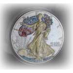 Neu* 1 oz USA 2001 Color Gilded - LIBERTY AMERICAN EAGLE...
