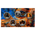 1 oz Liberia 2025 Proof -  OSIRIS Herrscher des Totenreiches - Ägyptische Mythologie / Egyptian Heritage- Edition - Silber Color 10$ - Auflage nur 99 !