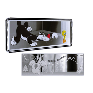 1 oz Niue 2025 Proof - SYLVESTER & TWEETY (2) - Looney Tunes Silber 2 $  - Agoro/NZ Mint