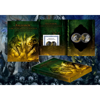 Neu*1 SET pro Kunde**  2 x 1 oz GERMANIA RAGNAROEK 2025 - LOKI & HEIMDALL GILDED BU - Götter vs. Titanen & Das Ende der Welt  > Neue Serie Die Mystische Welt von RAGNARÖK - Germania Mint