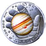 Frankreich 10 Euro Silber -  Planet JUPITER - Space...