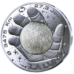 Frankreich 10 Euro Silber -  Der MOND / MOON - Space...
