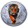 NEU* 1 oz Kambodscha 2026 Color - TIGER - Serie LOST TIGERS - Silber Color 3,000 Riels