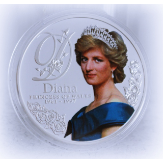 20 g Tokelau 2017 Proof - LADY DIANA - Silber Color 1$