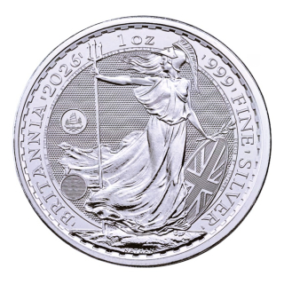 NEU* 1 oz BRITANNIA 2026 BU PRIVY HONG KONG - UK Großbritannien - Silber 2 Pfd. Britannia - Investmentsilber