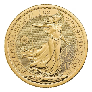 NEU* 1 oz Gold BRITANNIA 2026 BU PRIVY HONG KONG - UK Großbritannien - Silber 100 Pfd. Britannia - Investmentgold