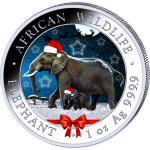 1 oz  Somalia 2022 - Weihnachts Schneekugel / Christmas...