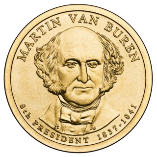 USA 1 $ 2008 - Martin van Buren - Präsidenten Dollar - Die Präsidenten der USA - Golden Dollar