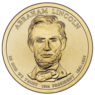 USA 1 $ 2010  - ABRAHAM LINCOLN - Präsidenten Dollar - Die Präsidenten der USA - Golden Dollar