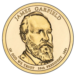 USA 1 $ 2011 - James A. Garfield - Präsidenten Dollar - Die Präsidenten der USA - Golden Dollar