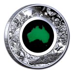 Aurinum*DEAL1** 1 oz Australien 2024 Proof - CHRYSOPRASE QUARZSTEIN - Great Southern Land - Silber 1 AU$