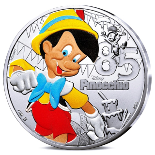 Frankreich 10 Euro Blister - DISNEY CLASSICs - PINOCCHIO - Coin Card Silber Color - Monnaie de Paris