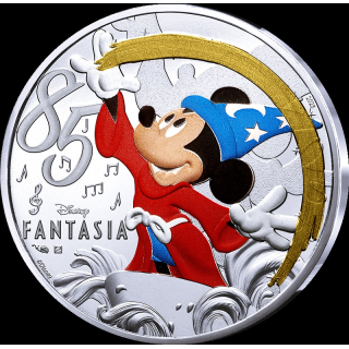 Frankreich 10 Euro Blister - DISNEY CLASSICs - Disney FANTASIA MICKEY MOUSE - Coin Card Silber Color - Monnaie de Paris