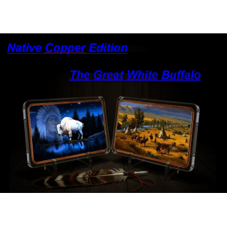 LETZMALIG** 10 oz Kupferedition - Native American & The White Buffalo - Indianer & Der Weisse Büffel - Color Motivbarren - VORVERKAUF !