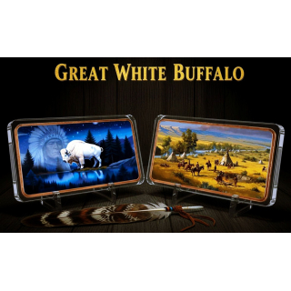 Wieder Bestellbar** 10 oz Kupferedition - Native American & The White Buffalo - Indianer & Der Weisse Büffel - Color Motivbarren - VORVERKAUF !