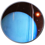 1 oz USA 2022 Proof Dome Shape - URANUS - Sonnensystem/Sun System - Silber Color 1$