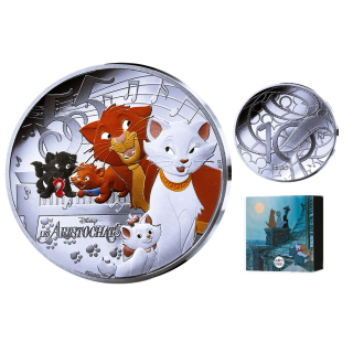 NEU* 22.2 g Frankreich 10 Euro Proof - DISNEY CLASSICs - ARISTOKRATS - Duchesse & Ihre Kätzchen - Silber Monnaie de Paris