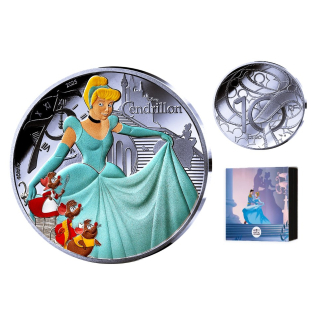NEU* 22.2 g Frankreich 10 Euro Proof - DISNEY CLASSICs - ASCHENPUTTEL / Cinderella  - Silber Monnaie de Paris