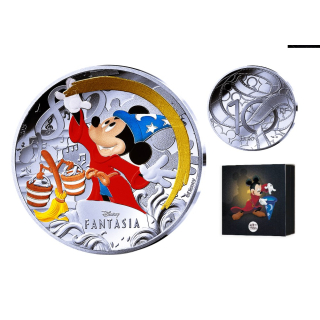 NEU* 22.2 g Frankreich 10 Euro Proof - DISNEY CLASSICs - FANTASIA Mickey Mouse - Silber Monnaie de Paris     #1