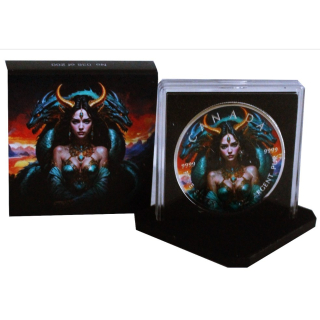 NEU* 1 oz Maple Leaf 2025 Color - LADY DRAGONESS - Die Lady & Ihr Drache - Silber Farbe Color Color