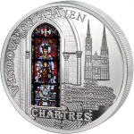 50 g Silber Cook Islands 2013 Proof - CHARTRES Paris -...