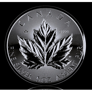 Neu*New* 5 oz GRAND Maple Leaf 2026 BU Kanada - Weltneuheit/Worlds 1st - Silber Finish BU 5$ - Erster 5 oz Maple !
