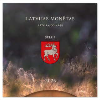 Lettland Kursmünzensatz 5,88 Euro 2025 BU inkl. 2 Euro Selija