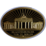 110 g Kupfer/Copper OVAL Proof - BRANDENBURGER TOR 1989 -...