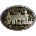 110 g Kupfer/Copper OVAL Proof - BRANDENBURGER TOR...