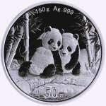 150 g Silber China Panda 2026 Proof - PANDA - Irisierend...