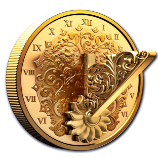 1 oz Kanada 2025 Proof Edition - SONNENUHR / SUNDIAL - Silber 24-Karat-Vergoldung 20 $