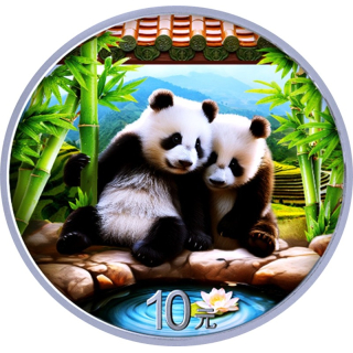 NEU*NEW* 30 g Silber China PANDA 2026 COLOR - Silberpanda - 10 Yuan