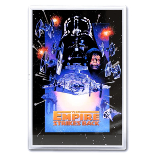 1 oz Niue 2025 Proof Folie - STAR WARS 1980 The Empire Strikes Back (2) - Das Imperium schlägt zurück - Darth Vader & Emperor Palpatine - Silber 2 $