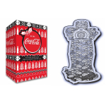 1 oz Silber Proof  Weihnachts-Sonderedition - COCA COLA Flasche - Coca Cola Bottle Shape - Happy Holiday / Schöne Ferien Exclusivausgabe Coca Cola