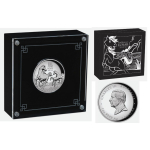 5 oz Australien 2026 High Relief Proof - JAHR des PFERDES - Year of the HORSE - Lunar 3 Serie - 8 AU$ - Silberpferd