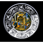 1 oz Malta 5 Euro 2025  Proof - Maiolica Anbetung der Hirten - Porzellaneinsatz - ADORATION OF THE SHEPHERDS - Silber color