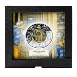 1 oz Malta 5 Euro 2025  Proof - Maiolica Anbetung der Hirten - Porzellaneinsatz - ADORATION OF THE SHEPHERDS - Silber color