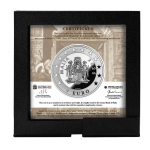 1 oz Malta 5 Euro 2025  Proof - Maiolica Anbetung der Hirten - Porzellaneinsatz - ADORATION OF THE SHEPHERDS - Silber color