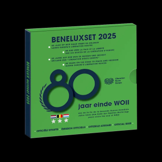11,64 Euro Benelux Set 2025 - KMS 2025 - Kursmünzensatz 2024 - 3 x KMS BU Set