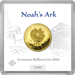 Neu* 1 g Gold Arche Noah 2026 Armenien BU