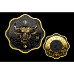 2 oz Malta 10 Euro 2025 Dark Ruthenium - OCHSE / OX - Maltesischer Ochse - Welle / Flower - Endangered Species - Ultra High Relief Silber Multimetall