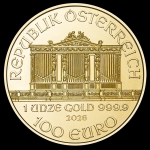 1 Unze Gold Wiener Philharmoniker Österreich 2026 BU