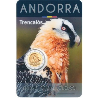 2 Euro Andorra 2025 - Bartgeier - 2025 Coin Card