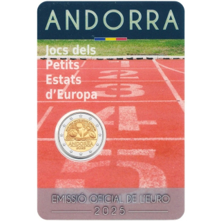 2 Euro Andorra 2025 - Spiele der Kleinstaaten - 2025 Coin Card