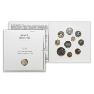 8,88 Euro Slowenien 2025 Kursmünzensatz in BU, KMS 2025