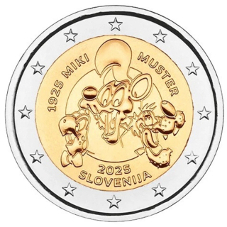 2 Euro Slowenien 2025 Miki Muster