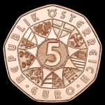 Österreich 5 Euro 2026 Kupfermünze - Neujahr -...