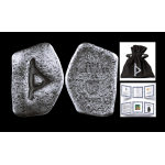 1 oz RUNEN Barren Germania - THURISAZ - Schutz & Transformation  - Runenkunde Altgermanische Schriftzeichen (10) - Germania Edition - Antique Finish - UV Leuchtend  - Germania Mint Edition